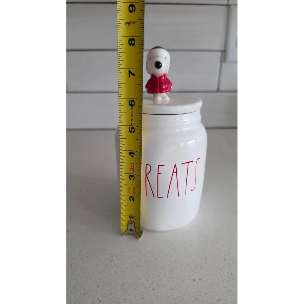 Snoopy Pet Treat Jar Puppy Cookie Canister RAE DUNN 8